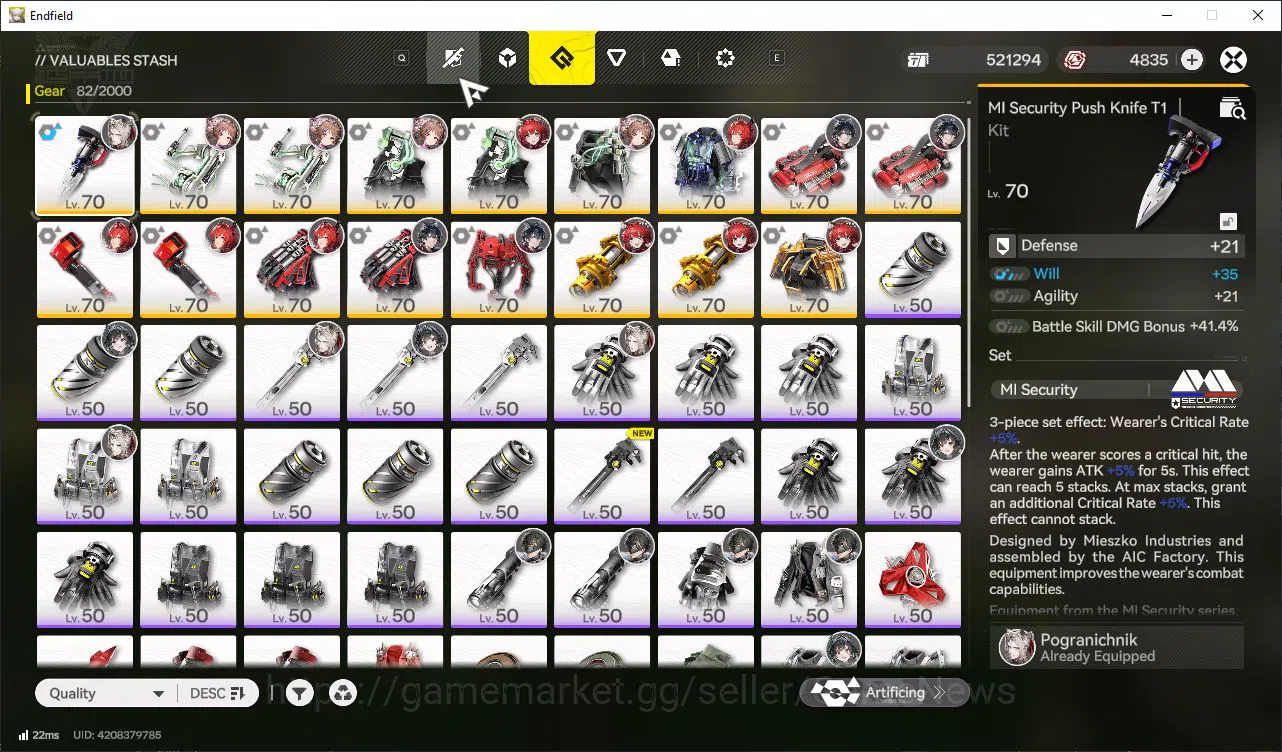 Arknights: Endfield Accounts Asia Lv55|4K Oro|7 SSR [(Laeva,Gilbert,Yvonne,Arde image 12
