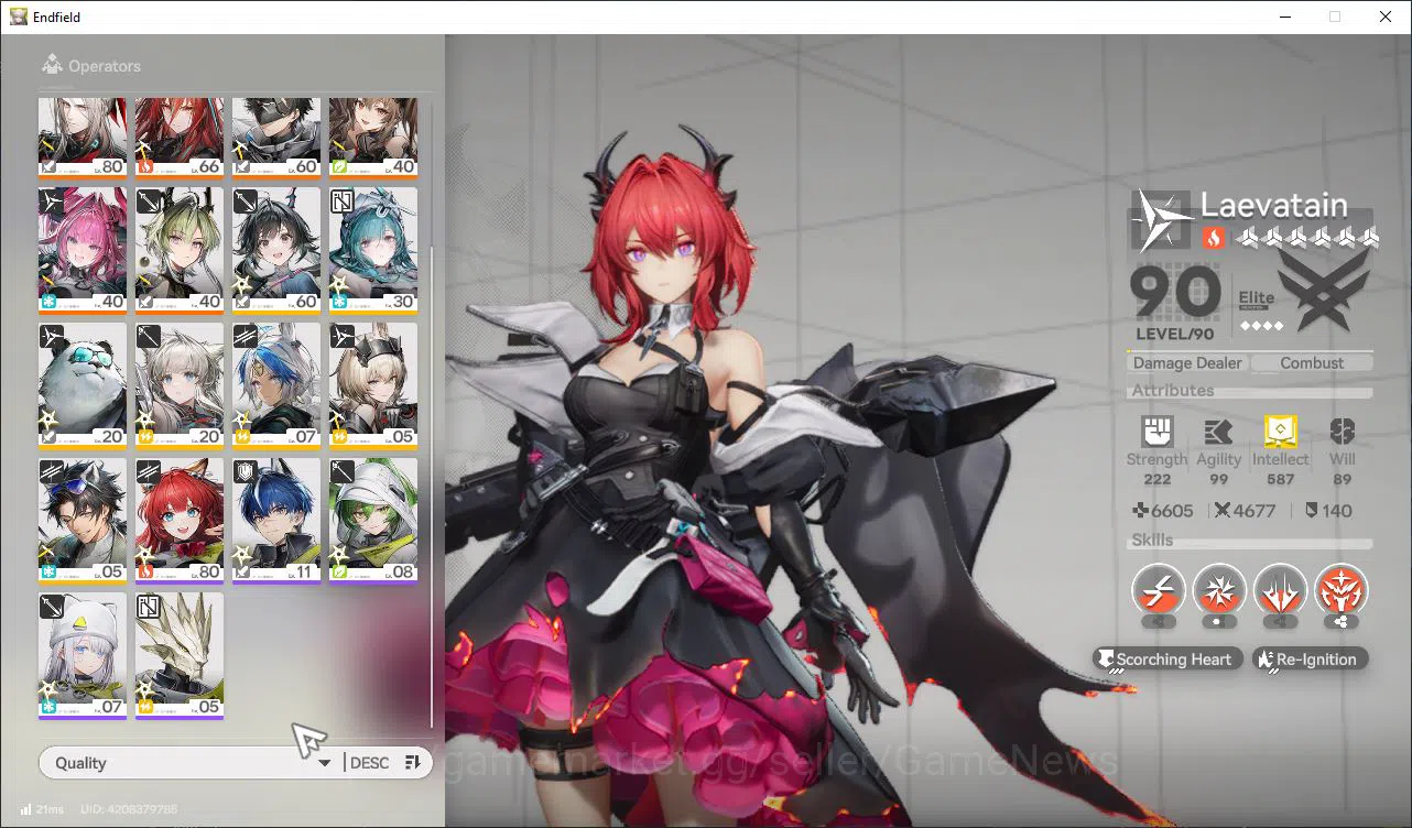 Arknights: Endfield Accounts Asia Lv55|4K Oro|7 SSR [(Laeva,Gilbert,Yvonne,Arde image 2