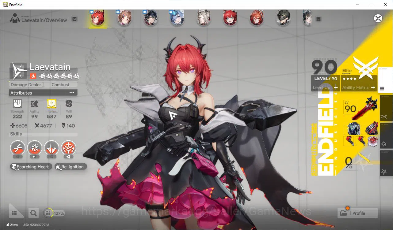 Arknights: Endfield Accounts Asia Lv55|4K Oro|7 SSR [(Laeva,Gilbert,Yvonne,Arde image 3