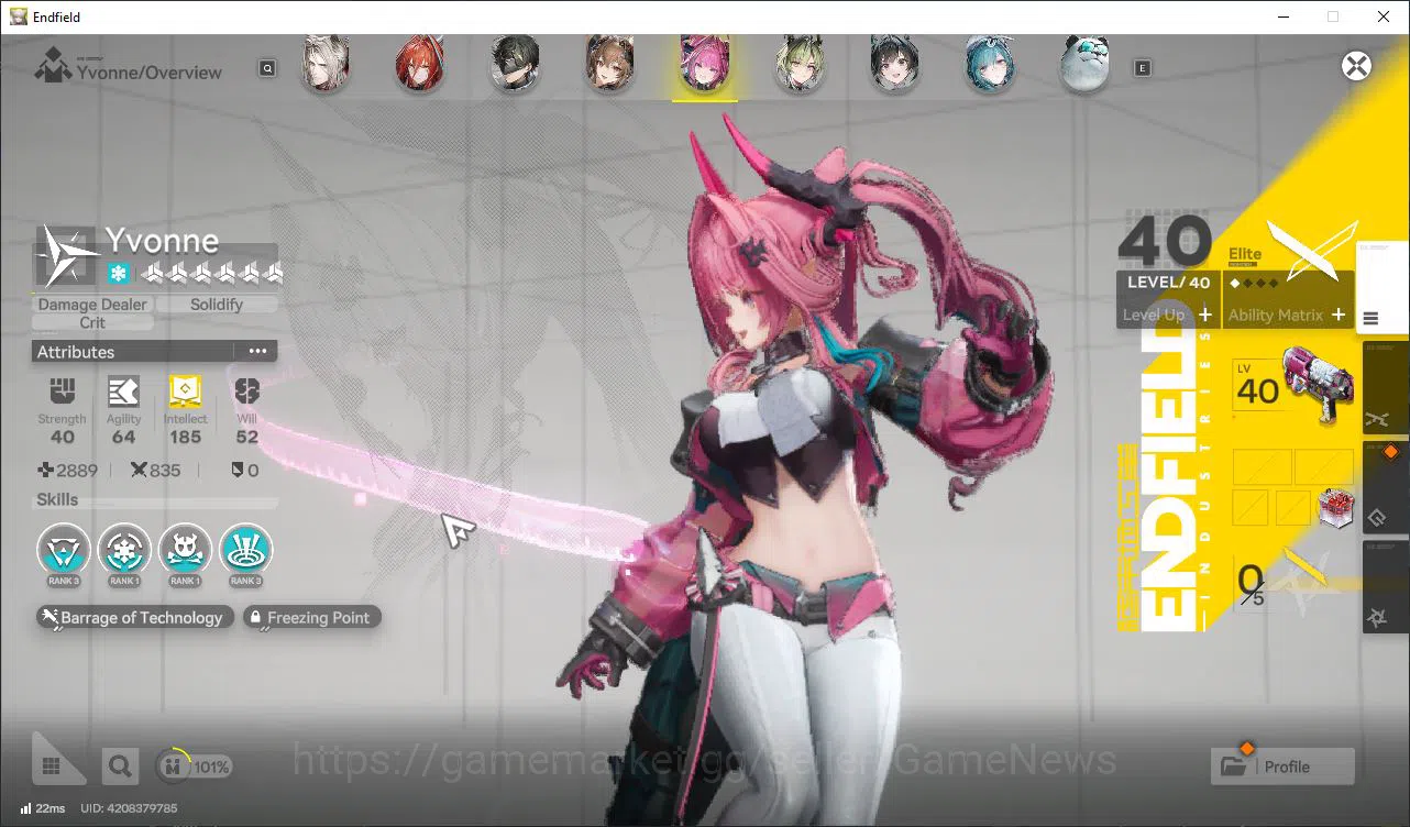 Arknights: Endfield Accounts Asia Lv55|4K Oro|7 SSR [(Laeva,Gilbert,Yvonne,Arde image 5
