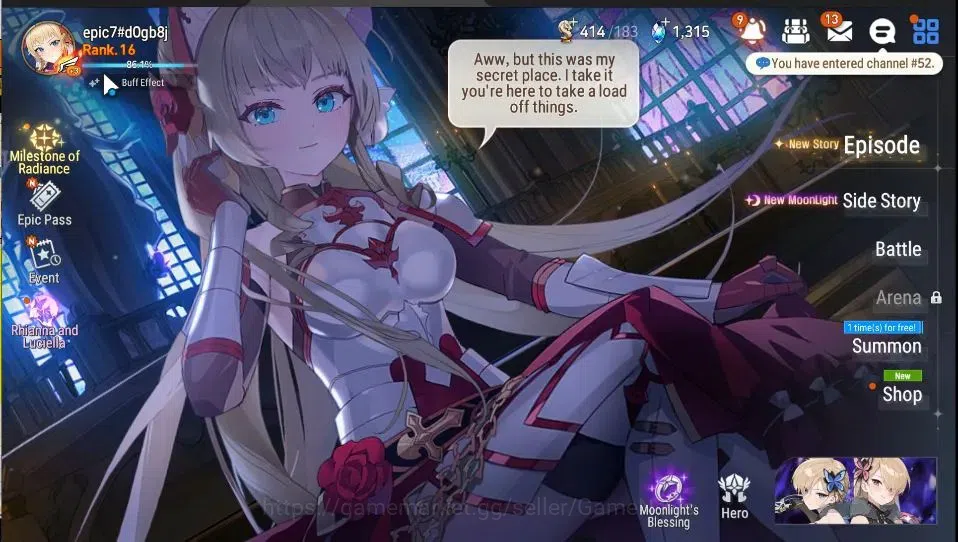Epic Seven Accounts GLOBAL Unverif|New Era|2 ML(Rhianna&Luciella,Belia image 1