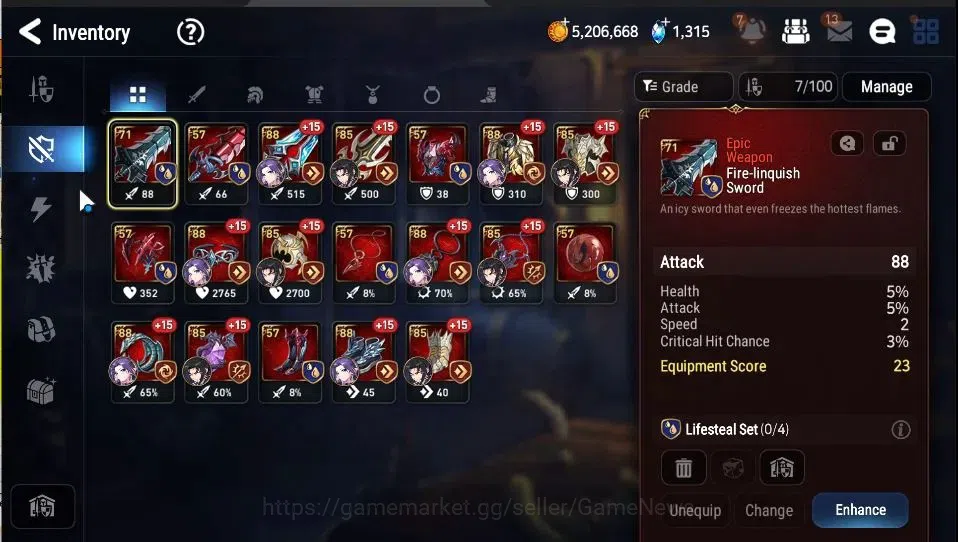 Epic Seven Accounts GLOBAL Unverif|New Era|2 ML(Rhianna&Luciella,Belia image 15