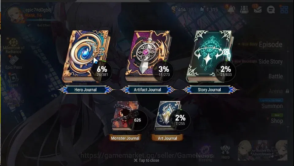 Epic Seven Accounts GLOBAL Unverif|New Era|2 ML(Rhianna&Luciella,Belia image 3