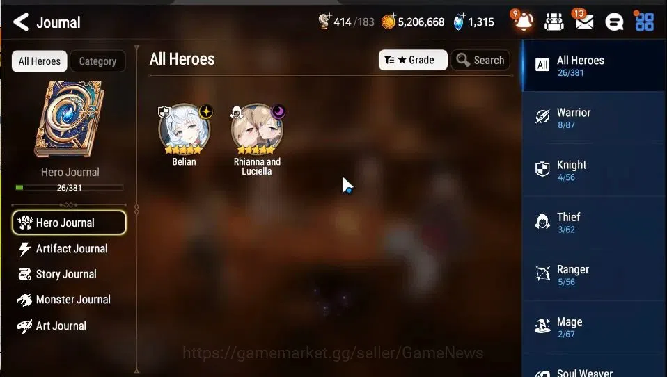 Epic Seven Accounts GLOBAL Unverif|New Era|2 ML(Rhianna&Luciella,Belia image 4