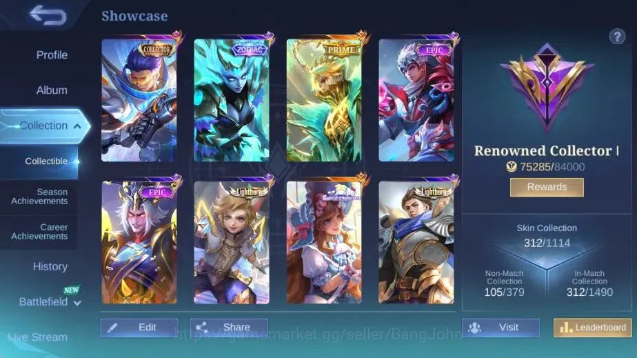 Mobile Legends: Bang Bang Accounts Global|Skin 312|Renowned|PRIME Granger,Sanrio Flor image 2