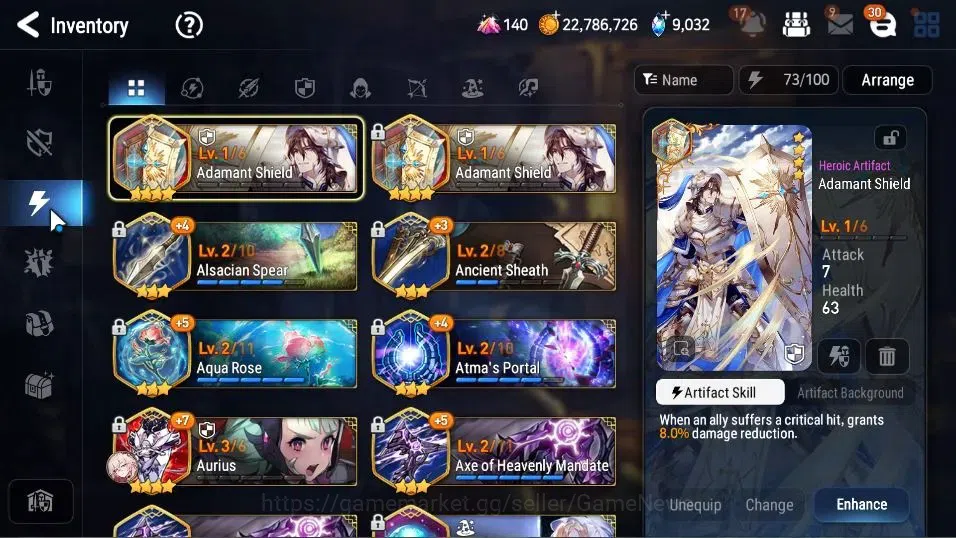 Epic Seven Accounts GLOBAL Unverif|NewEra|5 ML(BArunka,LOTScales,LW Pe image 12