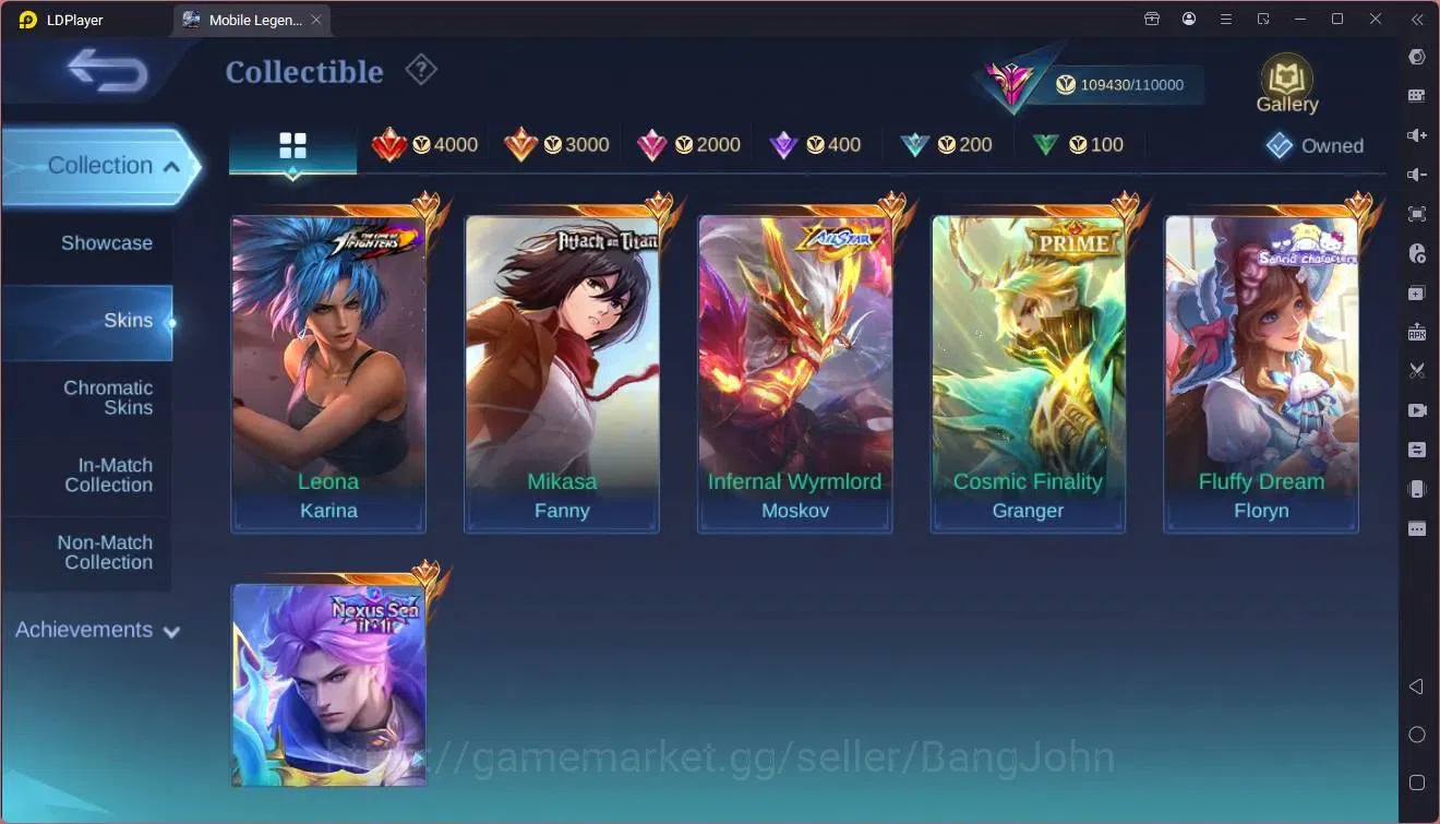 Mobile Legends: Bang Bang Accounts Global |Hero 133|Skin 351|Exalted|Legend Alucard|P image 8