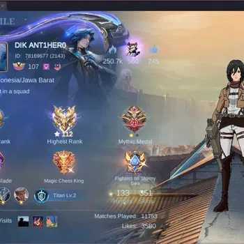 Mobile Legends: Bang Bang Collector Global |Hero 133|Skin 351|Exalted|Legend Alucard|P image 1