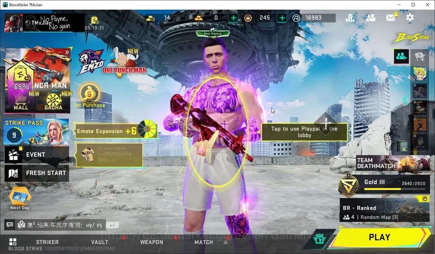 Blood Strike Accounts ASIA|Collab NACHO-Enzo:Coronation+3 Legendary HK41 image 1