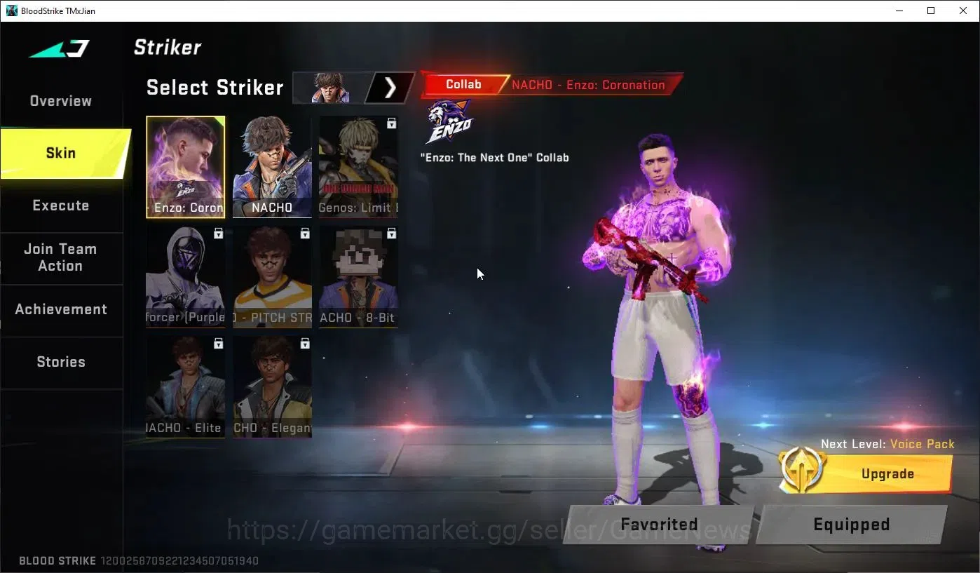 Blood Strike Accounts ASIA|Collab NACHO-Enzo:Coronation+3 Legendary HK41 image 3
