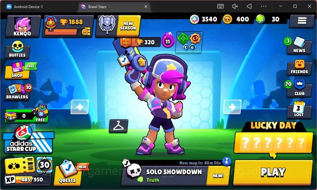 Brawl Stars Accounts Global |1888 Trophy|20 Brawler |2 Max Hypercharge( image 1