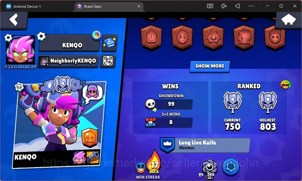 Brawl Stars Accounts Global |1888 Trophy|20 Brawler |2 Max Hypercharge( image 3