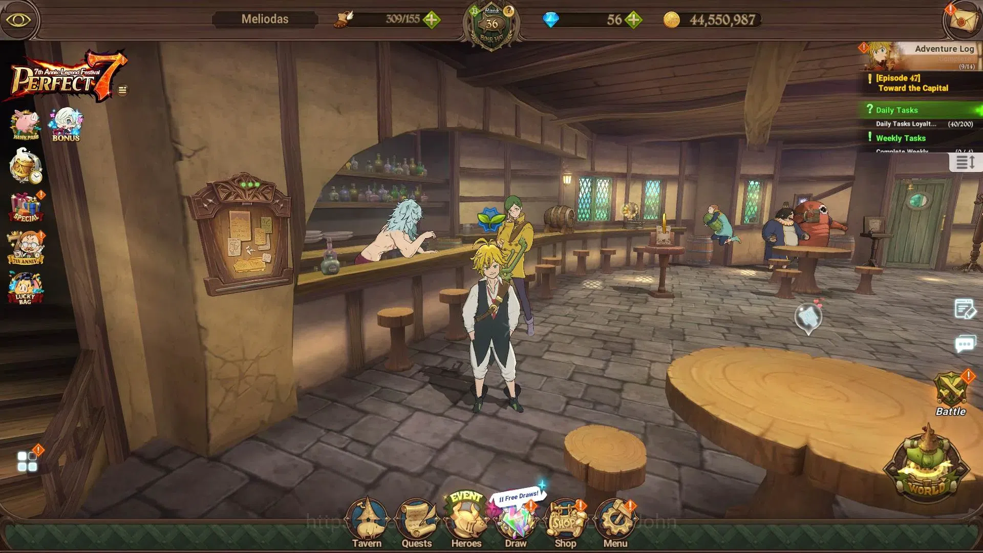 The Seven Deadly Sins: Grand Cross Accounts ASIA | 1.7M CC |LR 3|UR 7|LR Nemesis 3/6|UR Merlin image 1