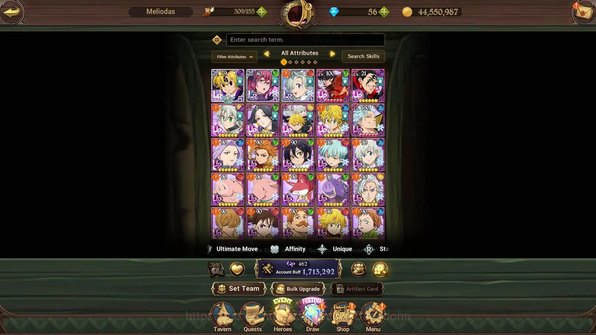 The Seven Deadly Sins: Grand Cross Accounts ASIA | 1.7M CC |LR 3|UR 7|LR Nemesis 3/6|UR Merlin image 4