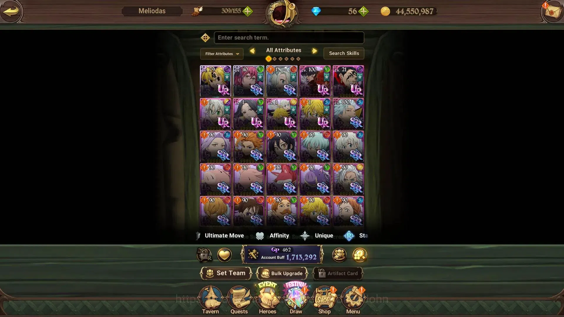 The Seven Deadly Sins: Grand Cross Accounts ASIA | 1.7M CC |LR 3|UR 7|LR Nemesis 3/6|UR Merlin image 5