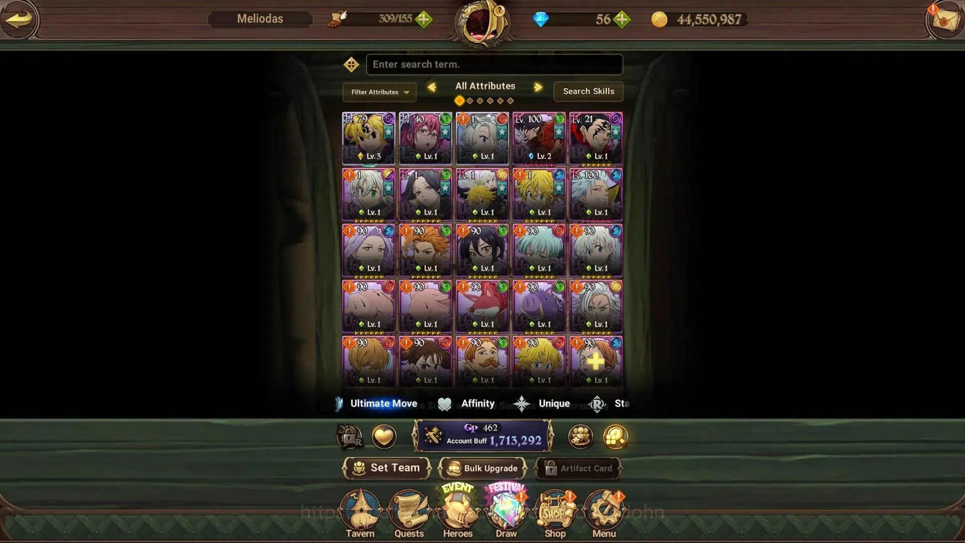 The Seven Deadly Sins: Grand Cross Accounts ASIA | 1.7M CC |LR 3|UR 7|LR Nemesis 3/6|UR Merlin image 6