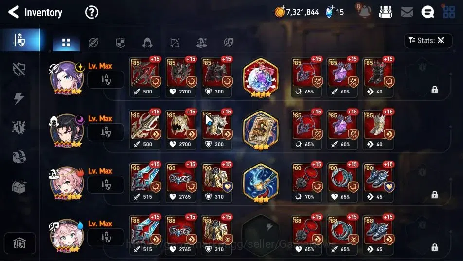 Epic Seven Accounts GLOBAL Unverif|New Era| 2 ML (Salome,TEidolon Kayr image 10