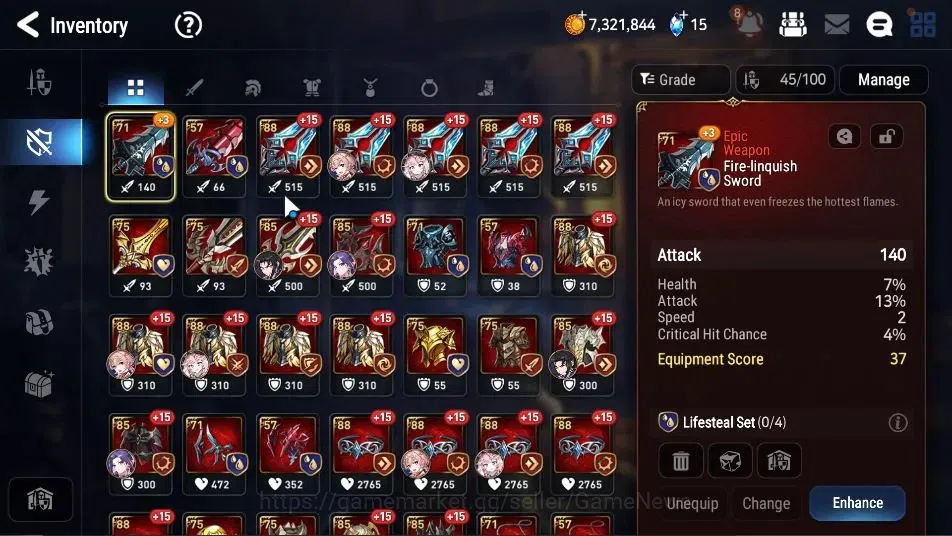 Epic Seven Accounts GLOBAL Unverif|New Era| 2 ML (Salome,TEidolon Kayr image 11