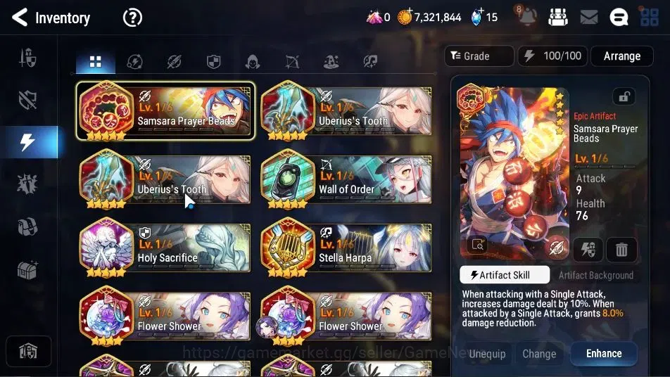 Epic Seven Accounts GLOBAL Unverif|New Era| 2 ML (Salome,TEidolon Kayr image 12