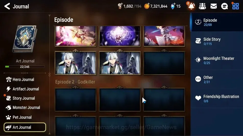 Epic Seven Accounts GLOBAL Unverif|New Era| 2 ML (Salome,TEidolon Kayr image 16
