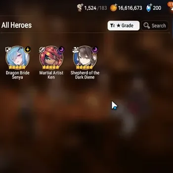 Epic Seven Accounts Starter Global Unverif|Fresh Starter|3ML(MA Ken,SD Diene,DB Senya)|Side Story Locked|PoH+Bless ON|Stigma