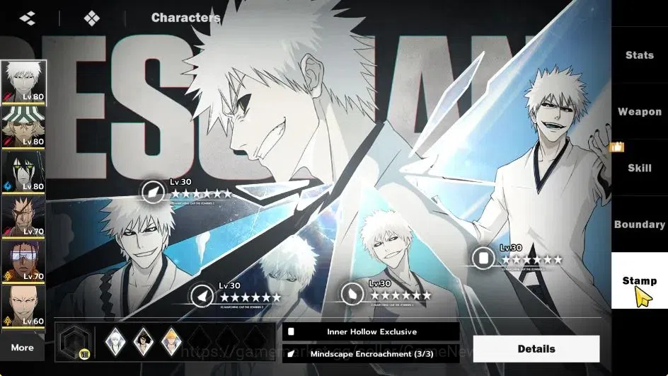 BLEACH: Soul Resonance Accounts NUVERSE SEA|Lvl 62|8 SSR|5 10