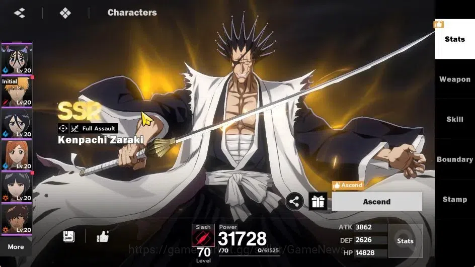 BLEACH: Soul Resonance Accounts NUVERSE SEA|Lvl 62|8 SSR|5 11