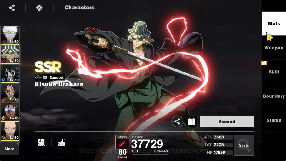 BLEACH: Soul Resonance Accounts NUVERSE SEA|Lvl 62|8 SSR|5 14