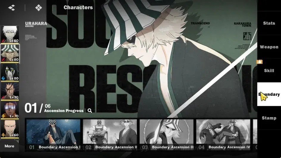 BLEACH: Soul Resonance Accounts NUVERSE SEA|Lvl 62|8 SSR|5 16