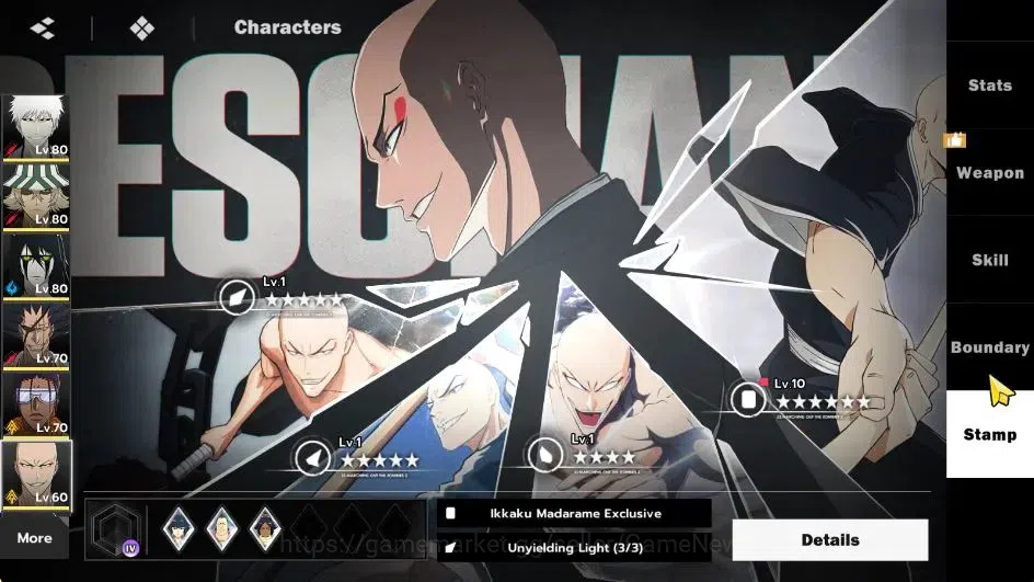 BLEACH: Soul Resonance Accounts NUVERSE SEA|Lvl 62|8 SSR|5 19