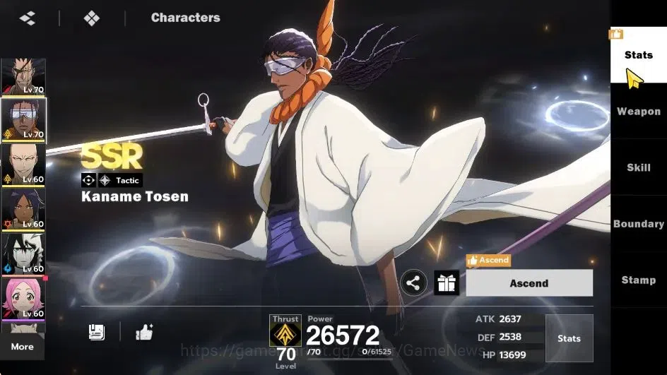 BLEACH: Soul Resonance Accounts NUVERSE SEA|Lvl 62|8 SSR|5 20