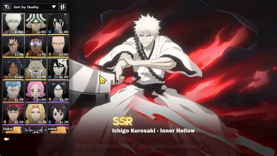 BLEACH: Soul Resonance Accounts NUVERSE SEA|Lvl 62|8 SSR|5 3