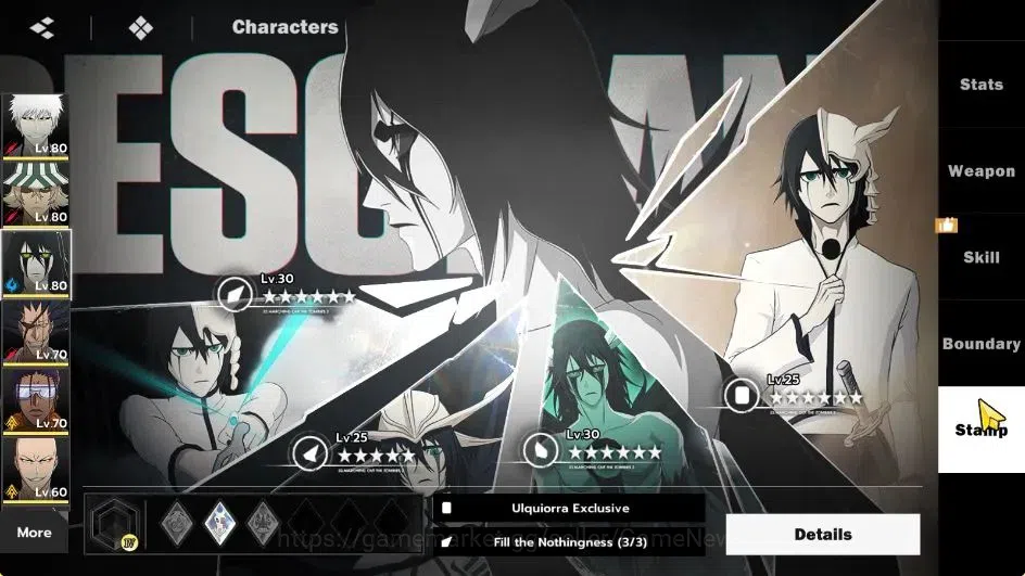 BLEACH: Soul Resonance Accounts NUVERSE SEA|Lvl 62|8 SSR|5 6