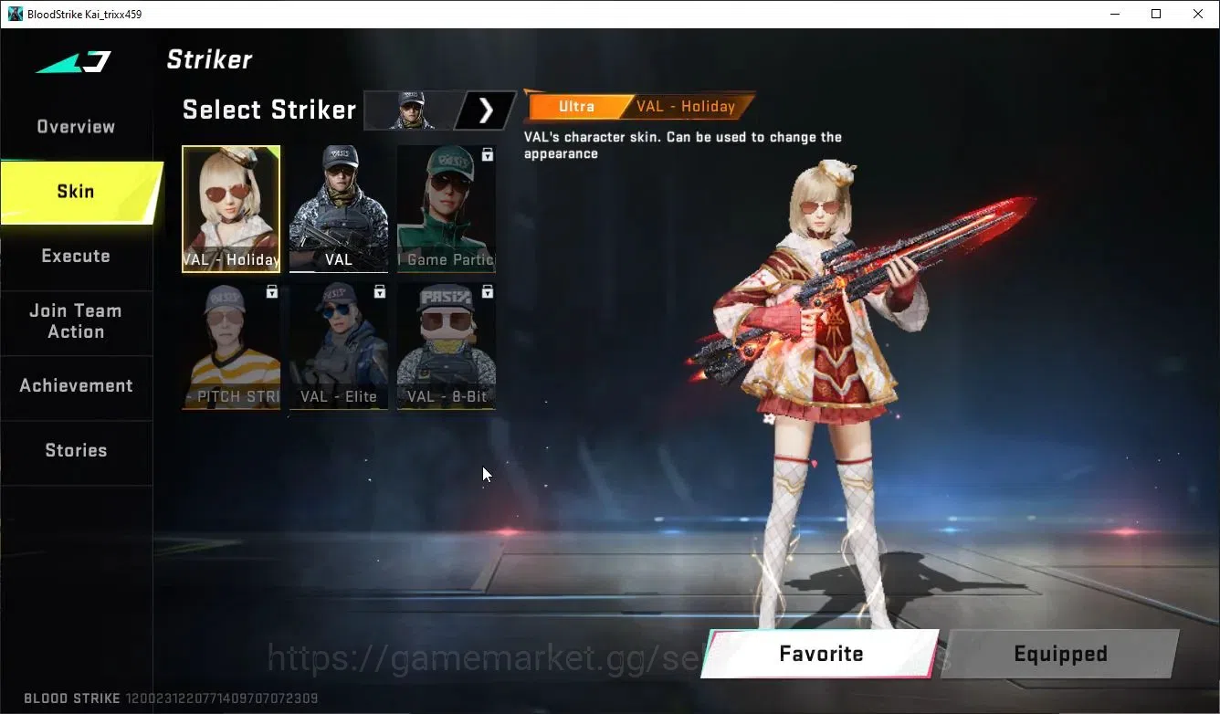 Blood Strike Accounts Collab Skin ASIA|EVO M1887-Destroyer+ETER DeAgle+MELEE TalonKnife|Collab ENZO-Kraken,3 TokRev,3 7DS|7 8