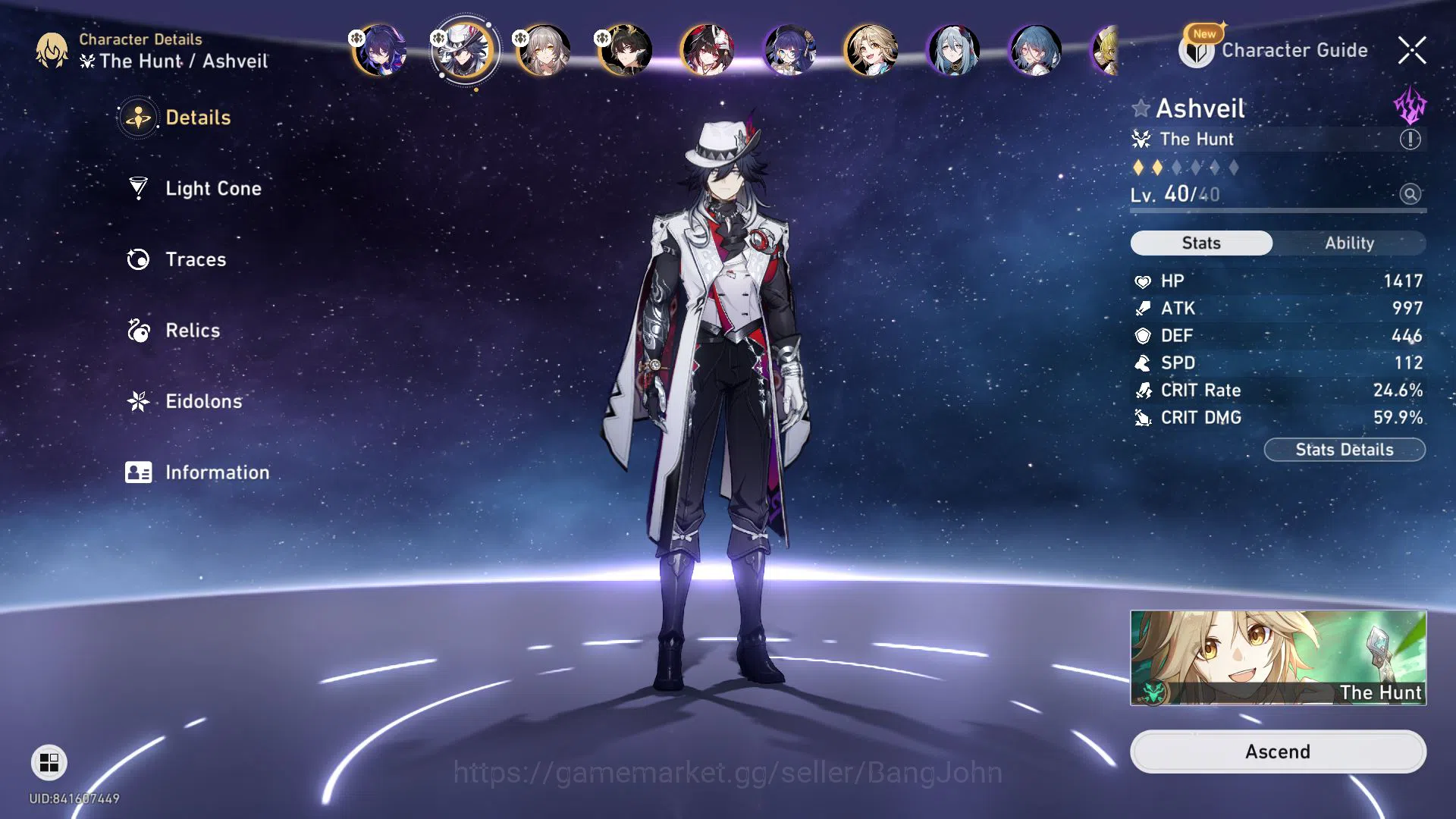 Honkai Star Rail Accounts [ASIA TL 27] ASHVEIL + DAN HENG PERMANSOR TERRAE + image 3