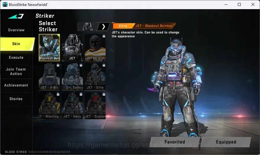 Blood Strike Accounts ASIA | ULTRA MELEE: Butterfly Knife - Starfall|ULT image 4
