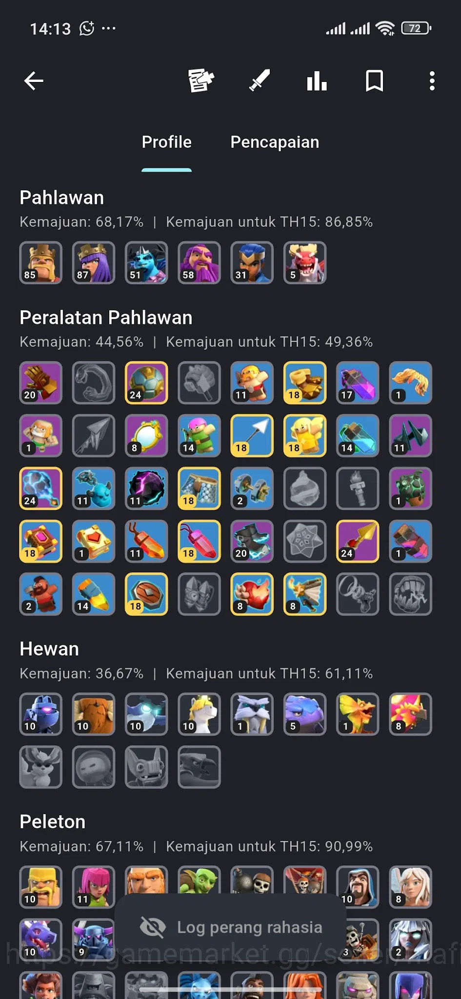 Clash of Clans Accounts TH13 Lvl 207, Epic Electrofire Wand 24 & Giant Gau image 20