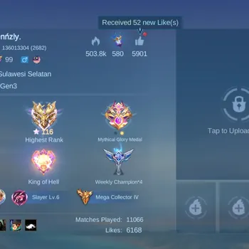 Mobile Legends: Bang Bang Accounts Collector Hero 138|Skin 487|Mega|Legend Franco+Freya+Lesley|Collector
