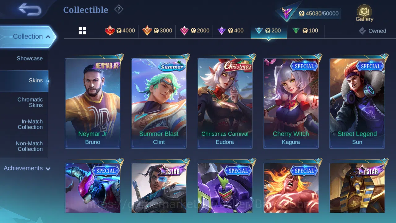Mobile Legends: Bang Bang Accounts Hero 131 | skin 198 | kof karina | kof gusion | pr image 15