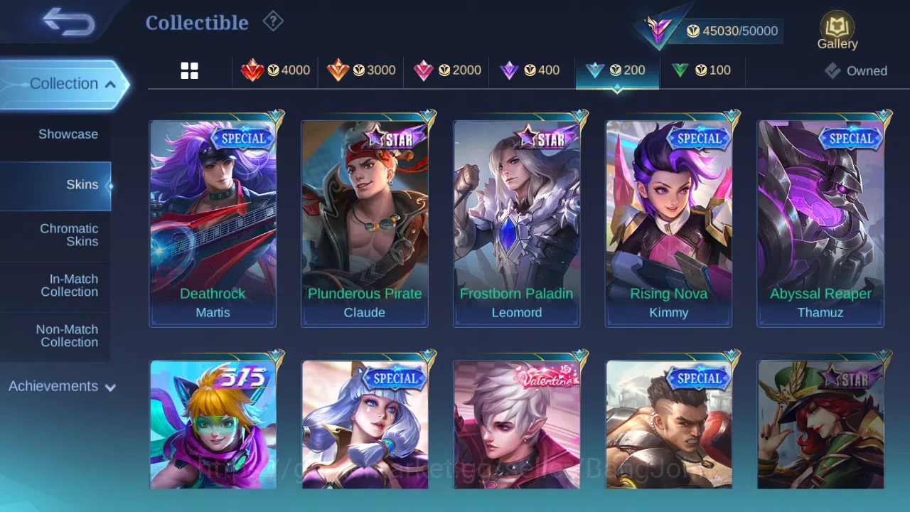 Mobile Legends: Bang Bang Accounts Hero 131 | skin 198 | kof karina | kof gusion | pr image 17