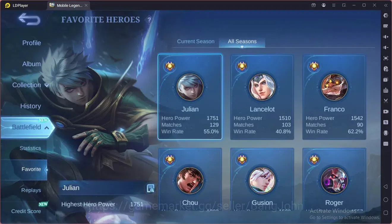 Mobile Legends: Bang Bang Accounts Global|Hero 67 Skin 80|Seasoned|CC Natalia|Dragon  image 16