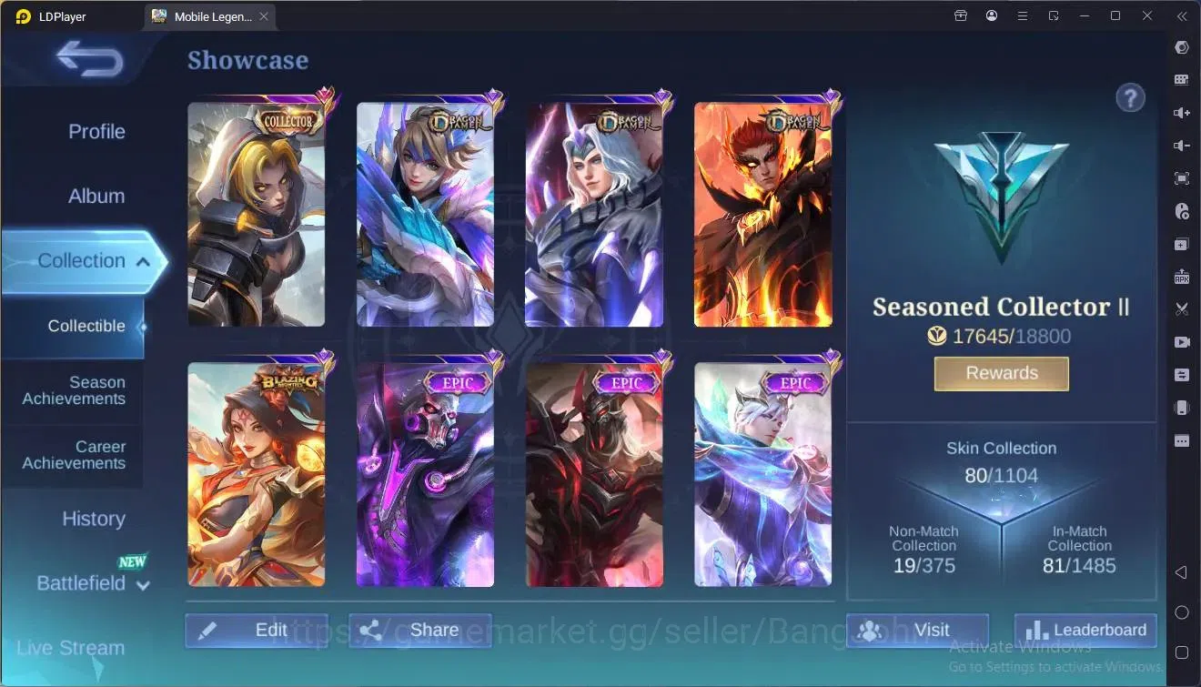 Mobile Legends: Bang Bang Accounts Global|Hero 67 Skin 80|Seasoned|CC Natalia|Dragon  image 18
