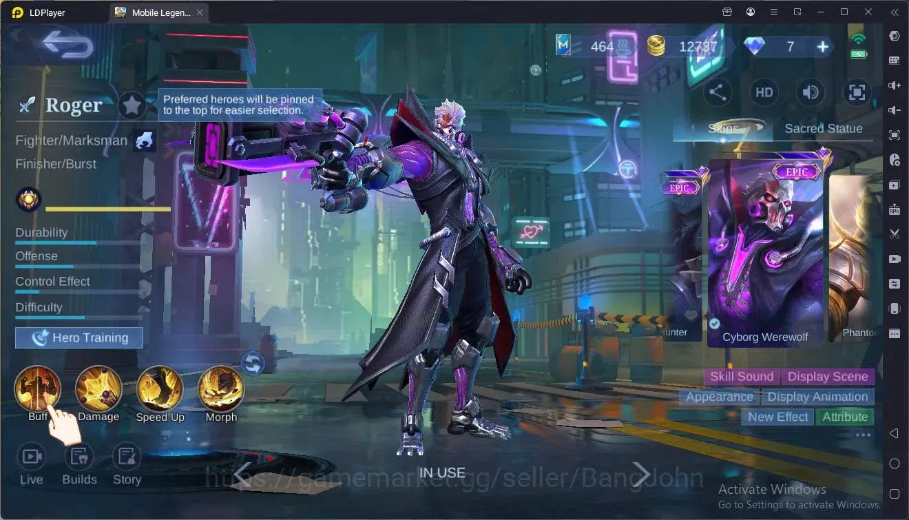 Mobile Legends: Bang Bang Accounts Global|Hero 67 Skin 80|Seasoned|CC Natalia|Dragon  image 3