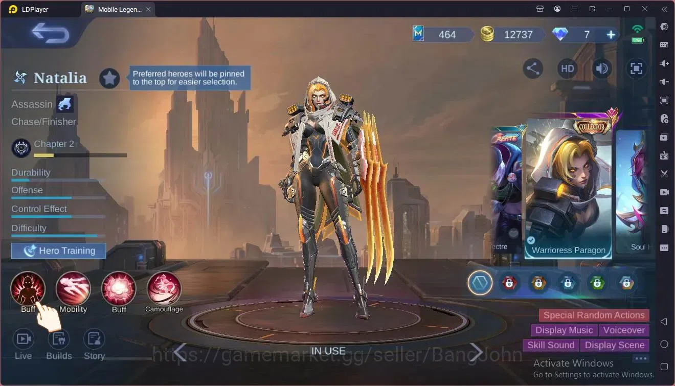 Mobile Legends: Bang Bang Accounts Global|Hero 67 Skin 80|Seasoned|CC Natalia|Dragon  image 8
