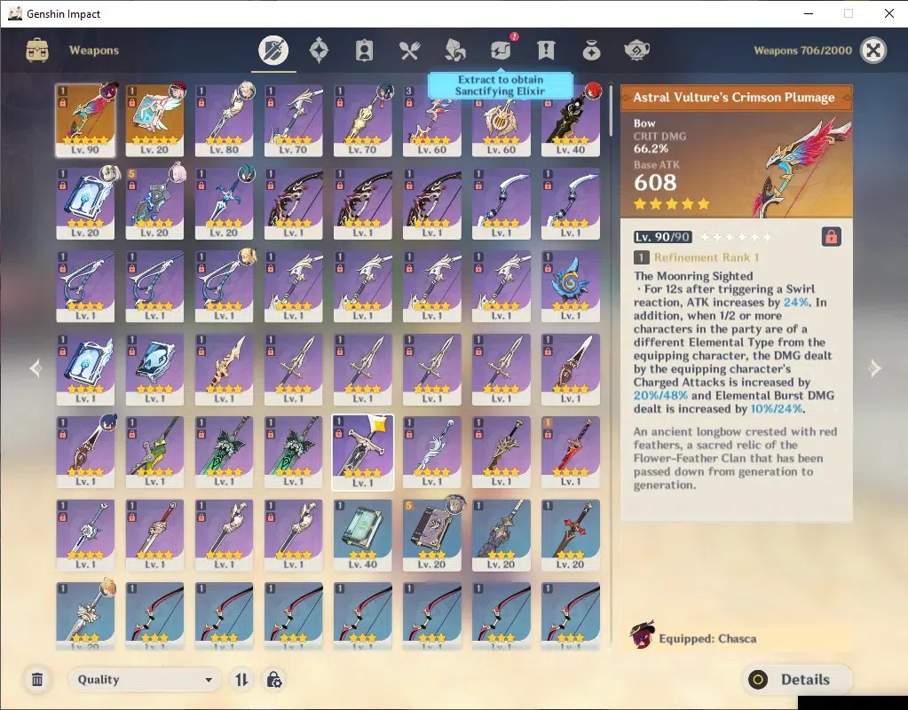 Genshin Impact Accounts ASIA|AR 55|4 Limited + 3(*5 Standard) + 2(*5Weapon image 4