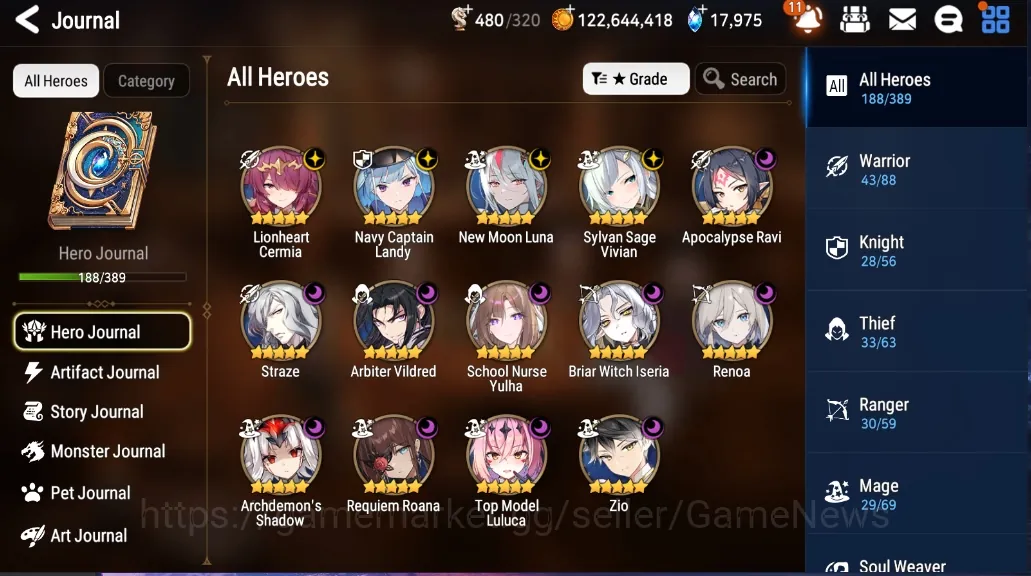 Epic Seven Accounts Starter Global UnVerif|Mor 80|14 ML(School NYulha,NM Luna,Zio,Etc)+Full CZN,Tori,Aram,Rinak,Etc|Auto 1