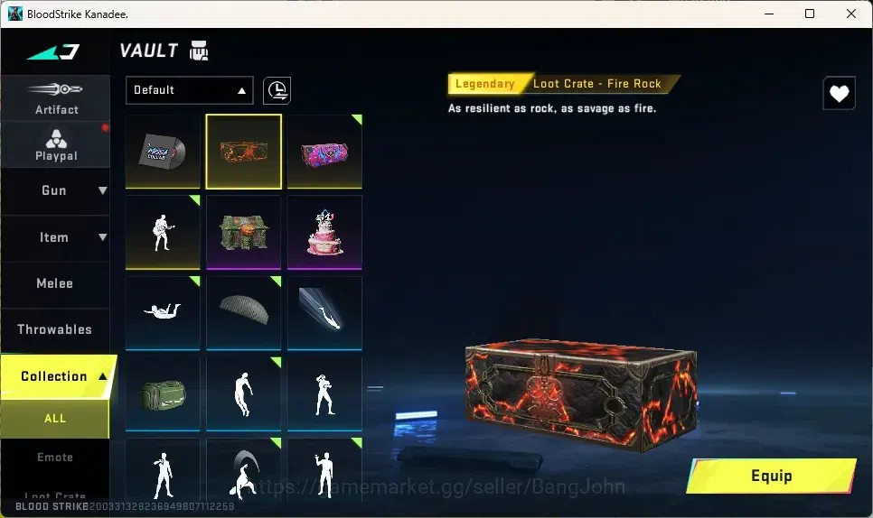 Blood Strike Accounts Collab Skin ASIA | 1 EVO: FAL-Evolved Draco | 1 Ultra Melee Talon Knife Sanctum|1 Skin Legendary 4