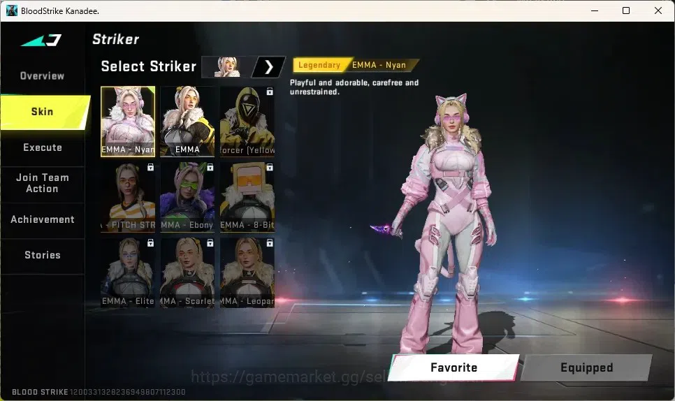 Blood Strike Accounts Collab Skin ASIA | 1 EVO: FAL-Evolved Draco | 1 Ultra Melee Talon Knife Sanctum|1 Skin Legendary 5