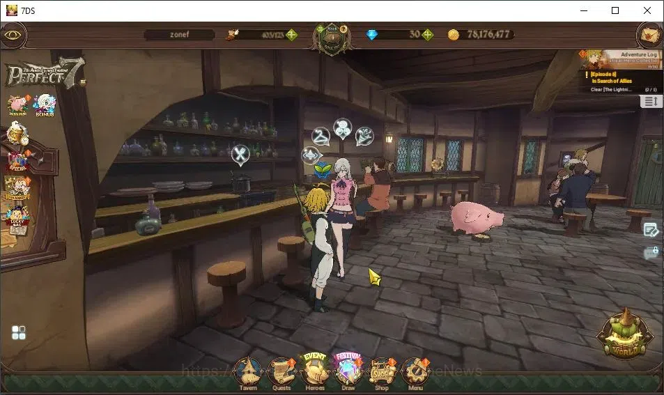 The Seven Deadly Sins: Grand Cross Accounts GLOBAL|513K CC|30 DM|1 LR+4 UR|Elizabeth,Nemesis M image 1