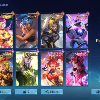 Mobile Legends: Bang Bang Accounts Rare Skin Hero 133|Skin 374|Ex Immo 123|Recall Seal Anvil|PRIME Claude,KOF Karina,LBox